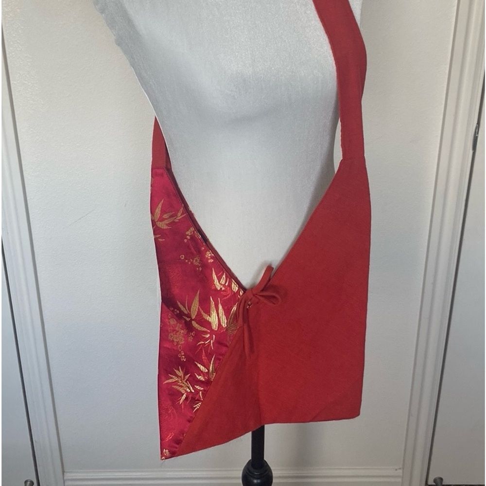 Cross body brocade fabric beautiful Asian inspired handbag